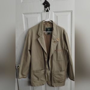 Rare Vintage Orvis Sporting Traditions Jacket Fishing Chore Barn Mens Size L Tan
